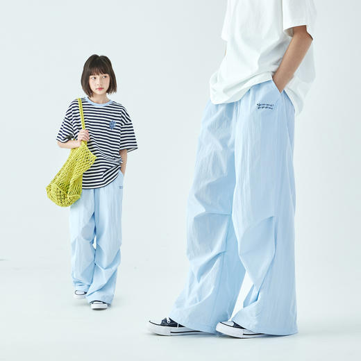 棵初26年夏季新款亲子中大女童轻量防泼水机能裤脚口可调节休闲裤 商品图2