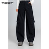 春上新百搭简约高腰宽松显瘦直筒休闲裤3261009 商品缩略图0