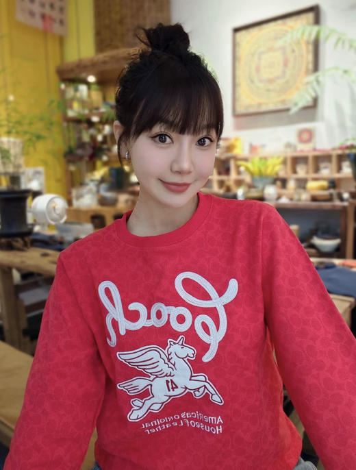 正品Coa*h蔻*女士飞马刺绣针织卫衣020602 商品图8