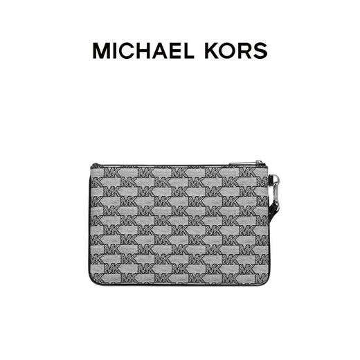 【品牌】 MK  Jet Set Item 大号印花金属链条手拿包黑色 商品图3