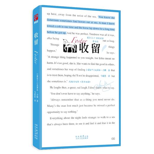 收留  克莱尔·吉根/著 马爱农全新译本 电影夏日细语原著 商品图1