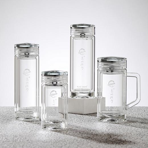 思宝官方旗舰店新品高山流水5678号双层玻璃杯男女通用茶杯礼盒装 商品图4