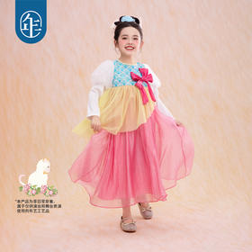 【云优选】年衣童装儿童连衣裙春季新款新中式改良汉服结伴春光连衣裙