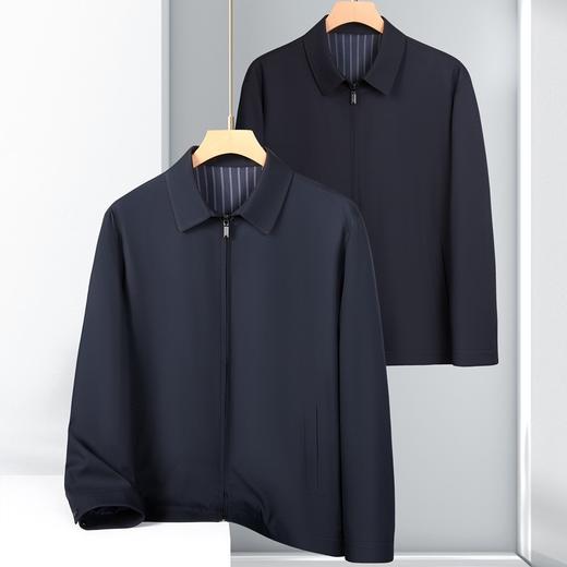 【DSF】大依优型大码男装春秋翻领夹克商务休闲经典长袖外套 商品图5