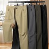 【DSF】大依优型大码男装直筒长裤春夏新款商务休闲百搭冰丝松紧腰长裤 商品缩略图6