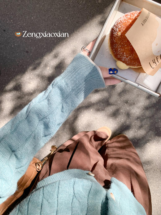 <曾小咸推荐>2.25现货秒杀 ！微信超特价！韩系麻花针织开衫 日常179.99 立减90 秒杀89.99！！ 商品图13