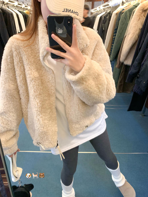 <曾小咸推荐>2.24现货秒杀 ！微信超特价！韩系立领羊羔毛外套 日常419.99 立减250 秒杀169.99！！ 商品图12