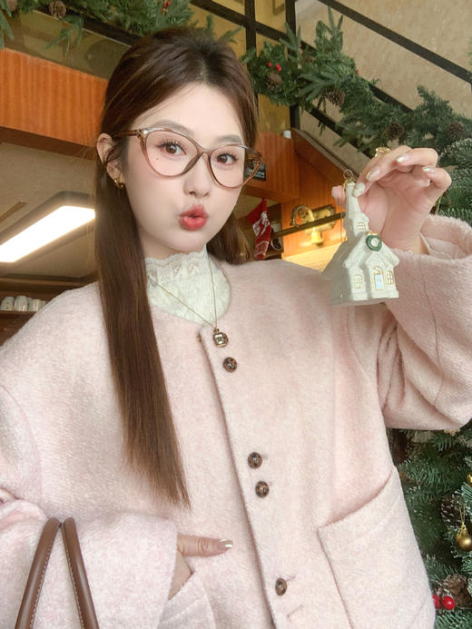 <曾小咸推荐>2.25现货秒杀 ！微信超特价！韩系毛呢小香风外套 日常329.99 立减170 秒杀159.99！！ 商品图13