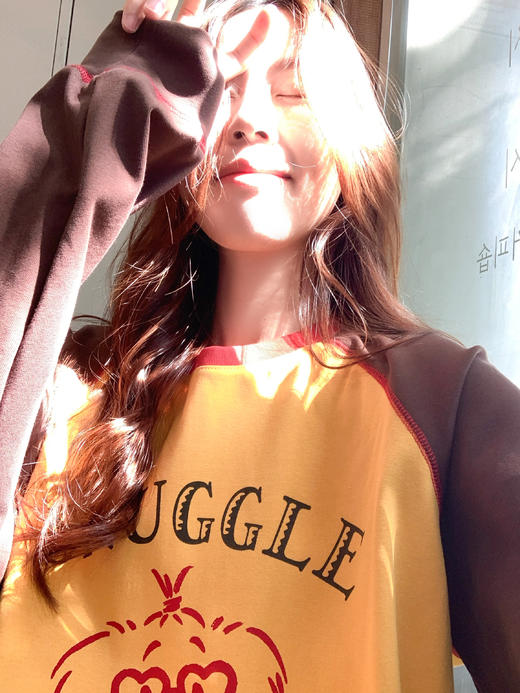 <曾小咸推荐>2.25现货秒杀 ！微信超特价！印花撞色插肩袖长袖 日常159.99 立减90 秒杀69.99！！ 商品图11