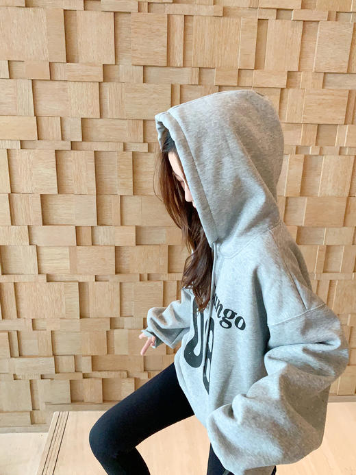 <曾小咸推荐>2.24现货秒杀 ！微信超特价！韩系字母连帽加绒卫衣 日常219.99 立减130 秒杀89.99！！ 商品图8