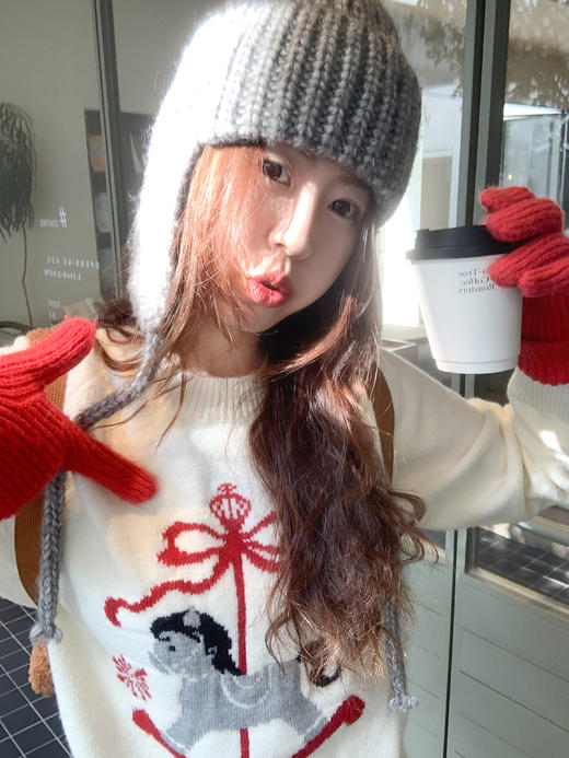 <曾小咸推荐>2.25现货秒杀 ！微信超特价！韩系刺绣毛衣 日常179.99 立减90 秒杀89.99！！ 商品图5