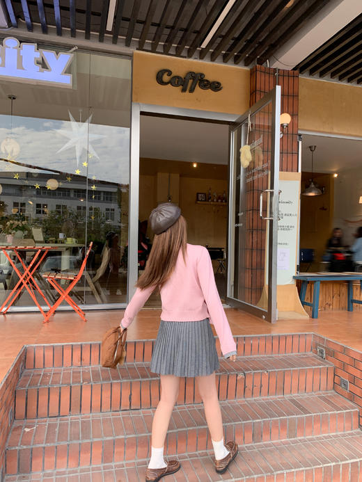 <曾小咸推荐>2.25现货秒杀 ！微信超特价！韩系假两件拼色针织开衫 日常219.99 立减130 秒杀89.99！！ 商品图10