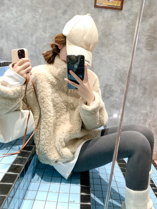 <曾小咸推荐>2.24现货秒杀 ！微信超特价！韩系立领羊羔毛外套 日常419.99 立减250 秒杀169.99！！ 商品图14