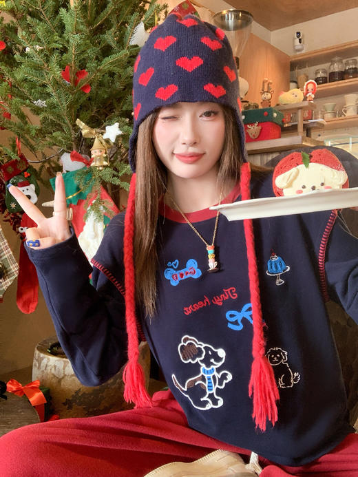 <曾小咸推荐>2.24现货秒杀 ！微信超特价！卡通印花加绒长袖t恤 日常169.99 立减100 秒杀69.99！！ 商品图9