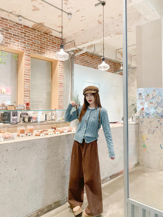 <曾小咸推荐>2.25现货秒杀 ！微信超特价！韩系麻花针织开衫 日常179.99 立减90 秒杀89.99！！ 商品图9