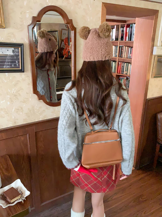 <曾小咸推荐>2.25现货秒杀 ！微信超特价！韩系翻领撞色边毛衣外套 日常189.99 立减100 秒杀89.99！！ 商品图8