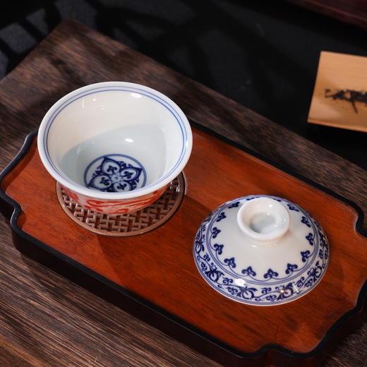 景德镇昌南珍藏敦煌飞天系列元融壶 盖碗 压手杯 一瓷承千年一盏藏飞天 商品图5