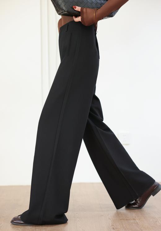 伯妮斯茵 | 知性通勤 阔腿西装裤 高腰显瘦立体剪裁 垂感西装料 职场多场景   SC1L06 商品图0