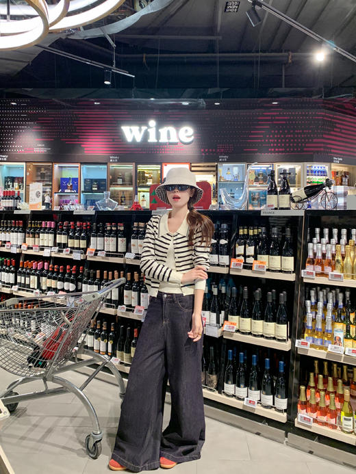 <曾小咸推荐>2.25现货秒杀 ！微信超特价！韩系翻领条纹针织衫 日常219.99 立减130 秒杀89.99！！ 商品图7