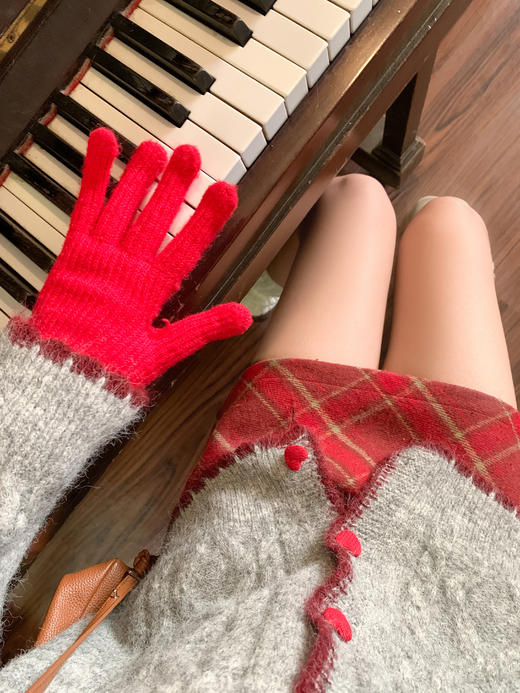 <曾小咸推荐>2.25现货秒杀 ！微信超特价！韩系翻领撞色边毛衣外套 日常189.99 立减100 秒杀89.99！！ 商品图5