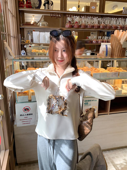 <曾小咸推荐>2.24现货秒杀 ！微信超特价！毛领半拉链立领卫衣 日常189.99 立减110 秒杀79.99！！休闲裤 秒杀79.99！！ 商品图5