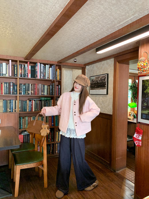 <曾小咸推荐>2.25现货秒杀 ！微信超特价！韩系毛呢小香风外套 日常329.99 立减170 秒杀159.99！！ 商品图9