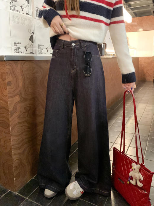 <曾小咸推荐>2.25现货秒杀 ！微信超特价！蓝白条纹拉链立领毛衣 日常199.99 立减110 秒杀89.99！！ 商品图12