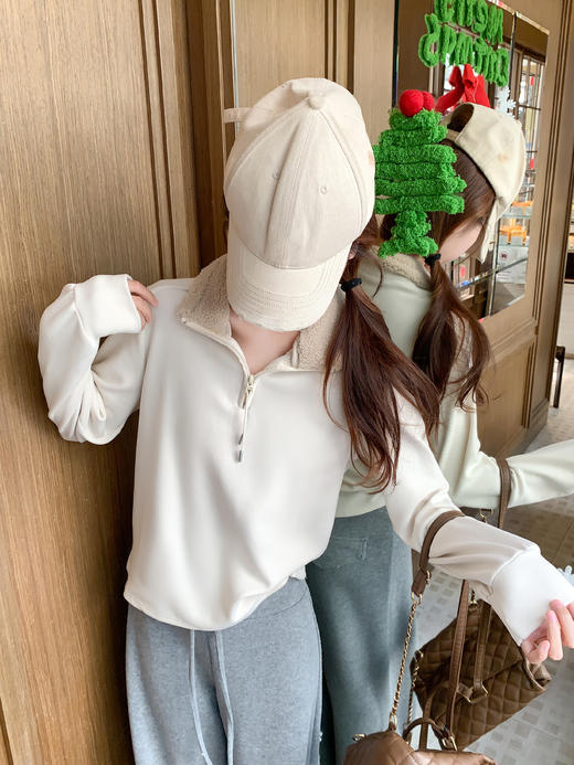 <曾小咸推荐>2.24现货秒杀 ！微信超特价！毛领半拉链立领卫衣 日常189.99 立减110 秒杀79.99！！休闲裤 秒杀79.99！！ 商品图8