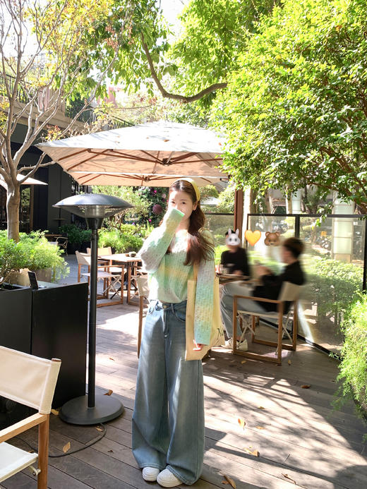 <曾小咸推荐>2.25现货秒杀 ！微信超特价！韩系渐变短款针织衫 日常209.99 立减120 秒杀89.99！！ 商品图5