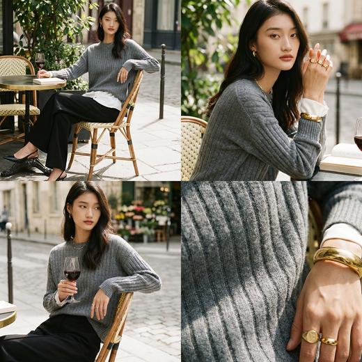 PALUOPO/PL圆领女衫ET22339R-B//约重180g帕罗 商品图0