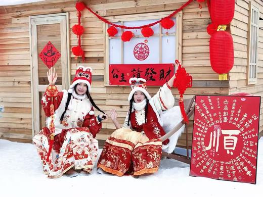 闭园检修！玩雪/打雪仗，8000平航空主题冰雪乐园【空港花田欢乐雪乡】送空港花田赏花门票，大卡网红北欧雪屋，雪板滑道，打雪仗，堆雪人。 商品图1