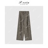 04-1潘依绣丁丁宠粉韩系氛围感撞色格子抽绳松紧腰休闲裤Q17218 商品缩略图1
