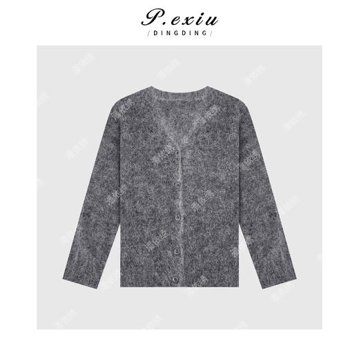 A008潘依绣丁丁宠粉韩系慵懒风软糯针织开衫Q6243 商品图0