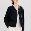 百媚生 棉质春秋季洋气高端卫衣小个子短款上衣XS82610026 商品缩略图1