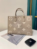 LV on the go 中号 大象灰 牛皮 单肩包 商品缩略图0
