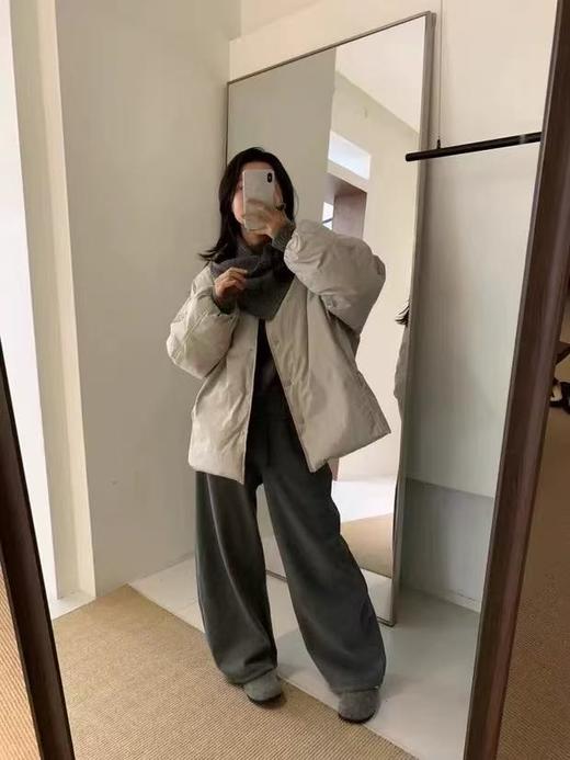 【YW】无忧购“清仓福利”三粒扣围脖韩系50%白鸭绒中长款羽绒服女单排扣外套9908 商品图7