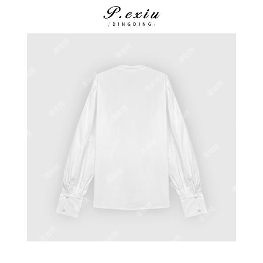 04-1潘依绣丁丁宠粉工装风半拉链圆领衬衣 Q45065 商品图1