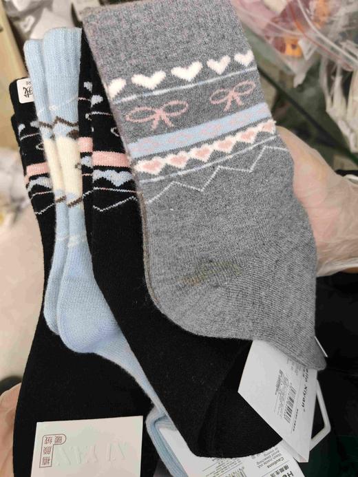 2558-禧颜韩系直包女羊毛袜 羊绒袜 袜子款式颜色随机 商品图4