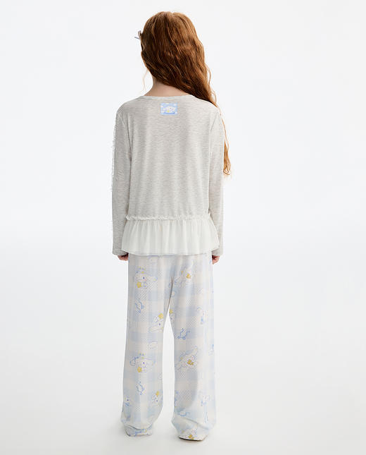 5楼爱慕儿童奶皮大耳狗晚安好眠家居服长袖上衣  AK141L363 商品图4