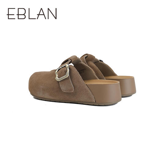 【上新】伊伴2026夏季慵懒松弛感舒适实穿厚底勃肯拖B26257060 商品图3