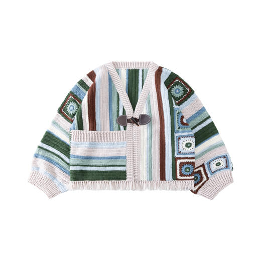 苏苏姐家壁彩开衫手工diy钩针外套羊毛线编织毛线团材料包 商品图4