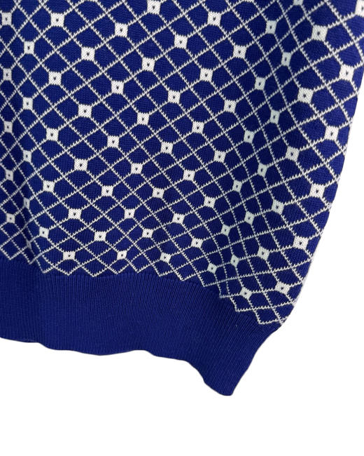 女款菱格V领短袖针织衫la010 商品图2