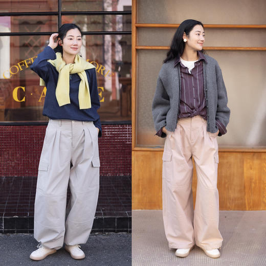 特绽放041朵/"马力十足"工装裤·莱赛尔棉斜纹宽松抽绳收脚休闲裤 商品图3