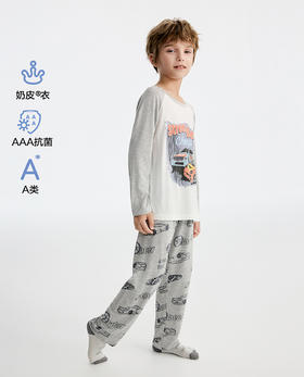 5楼爱慕儿童奶皮街头赛车长裤 AK242L291