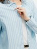 波顿女士春夏季蓝绿色竖条纹长袖衬衫高端美式休闲纯棉衬衣LS052125 商品缩略图3