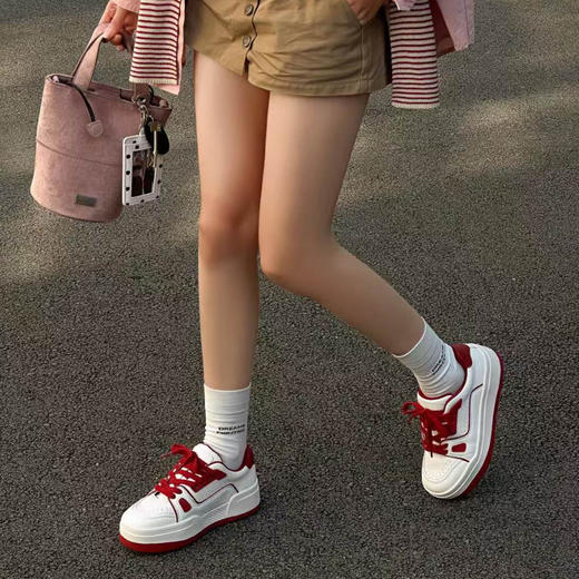 【HF】无忧购厚底小白鞋女2026春季新款韩版百搭运动休闲板鞋（截单后3-5天发货） 商品图4