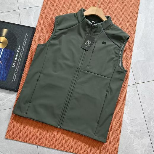 KOLONSPORT26年春季秋季可隆男女同款立领软壳加绒户外休闲防水防风马甲背心 商品图2