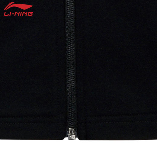 李宁羽毛球服开衫无帽运动卫衣AWDW257羽毛球服长袖 商品图5