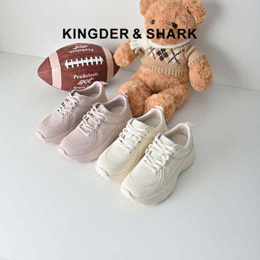 经典鲨2026年春专柜新品纯色日常轻便系带通勤跑步休闲鞋女KW172-617011 商品图0
