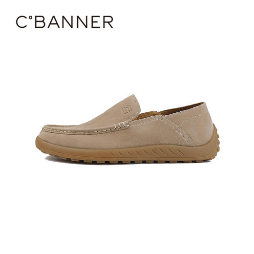 千百度2026春季男鞋质感细腻柔软纹理清晰懒人休闲A26107763 商品图1